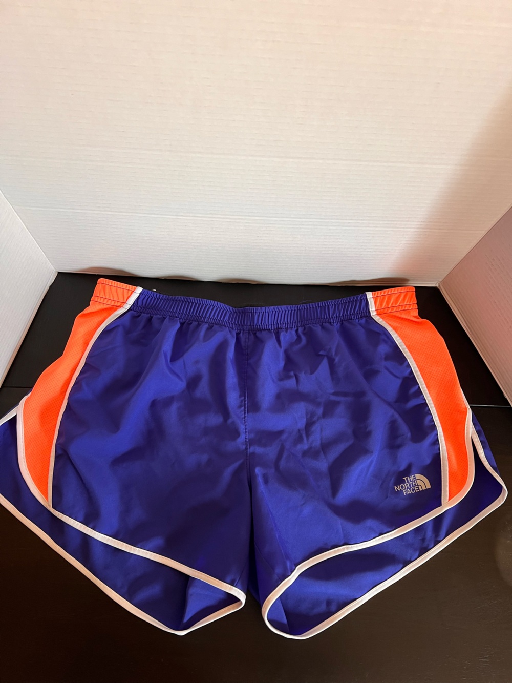 The North Face Women's Royal Blue & Orange Running Shorts